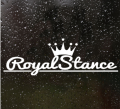 Royal Stance WHITE Decal Car Sticker Crown JDM Vinyl Auto Front Windshield Window Tuning Car Styling. 