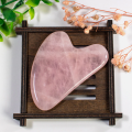 Heart Shape Rose Quartz Guasha Scraper Jade Roller Face Body Massage Skin Care Gua Sha Stone Skin Care Tool. 