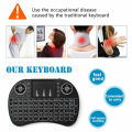 2.4 Mini Wireless Remote Keyboard RF 500 Backlit for Samsung LG Smart TV Android TV Box. 