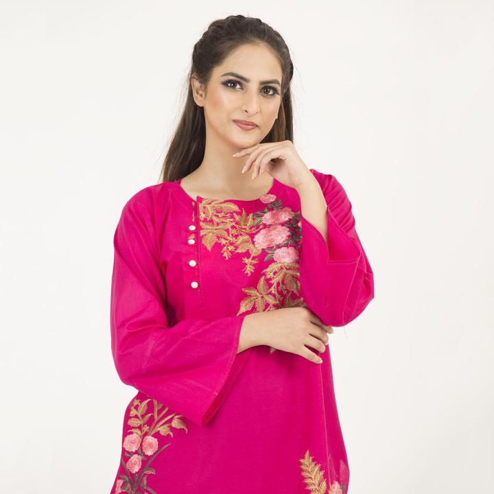 Daraz%20Select%20Women%20Embroidered%20Cotton%20Kurti%20-%20Image%205