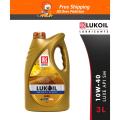 LUKOIL LUXE 10W-40, API SM (3L) 3 Liter Car Gasoline Engine Petrol Engine Motor Oil Engine Oil Lubricant Mobil Oil. 