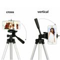 3110 Tripod Stand for Mobile Phones & Camera 360 Adjustable Tripod Stand Holder for DSLR Android IOS Best Stand for Bloggers Youtubers Ticktockers Video Maker Portable Scalable Pan Head Tripod Mount Bracket Holder Foldable Tripod Stand for Camcorders. 