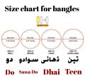 24 pieces / 2 Dozen Plain Golden & Silver Glass Bangles in Size( Do, Sawa Do, Dhai). 