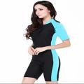Swimming Costume Ladies Half bazu and Half leag back zip. 