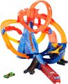 Hot Wheels FTD61 City Volcano Escape Connectable Play Set with Diecast and Mini Toy Car. 