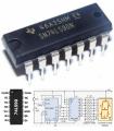 7490 BCD Decade Counter TTL IC. 