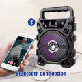 Original KTS 1080 Bluetooth Wireless Speaker / Support USB - SD Card - MIC / FM Radio / USB Charging / 4 inch Drive Size / Mini & Portable / Very Loud & Clear Sound System Loudspeaker / LED Disco Lighting / High Quality Stereo Bass Rechargeable Speakers. 