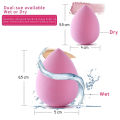 Makeup Sponge, 1 Pcs Facial Makeup Sponges Beauty Makeup Blender Non Latex Makeup Sponge Foundation Blending Sponges Makeup Sponge for Cream, Powder, Liquid Water-drop Shape Sponge Powder Puff Sponge Cosmetic Makeup Tools Accessories For Women. 