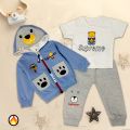 Baby Boy Girl Winter Clothes Set Soft Warm Fleece Padding Clothes for Kids. 