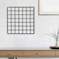 Pack of 4 Wall Grid Panel, Grid Wall Photo Display Hanging , Home Office Wall Décor Iron Rack, Photograph Wall Mesh Organizer, Ins Art Display Picture Wall Hangers. 