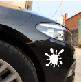 WHITE Color Paint Strain Funny Clot Bumper Decoration 16 by 16 cm Car Vinyl Sticker Decal Waterproof Universal HIDE SCRATCHES. 