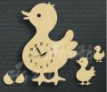 Animal Wall Clock – Duck Shaped 3D Wall Clock for Nursery and Kids Room Decoration. 