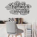 Creative team work large 106x57cm wall sticker. 