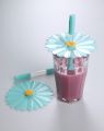 Techmanistan Random Color - Silicone Cover Sippers with Straws Set, 2 Pcs Cover & Sip Set, Silicone Sipper Set. 