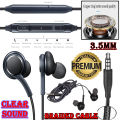 HIGH QUALITY 3.5 mm jack handsfree Braided Black handsfree Stereo In-Ear Handfree Earbuds Headsets Wired Handsfree With Mic Earphone High Quality Sound Ear Phones Compatible with IPhone and Android Phones 1.2 m wire. 