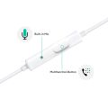 Best Hands free Mobile Handsfree Wired Headphones Earphones High Quality Sound Ear Phone with mic 3.5mm jack for All Mobile Phones Smartphones Original Genuine New High Quality Audio 1.2m White handfree wire. 