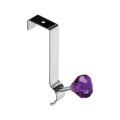 Over Door Purple Diamante Single Hook - Premier Home - SKU 0509777. 
