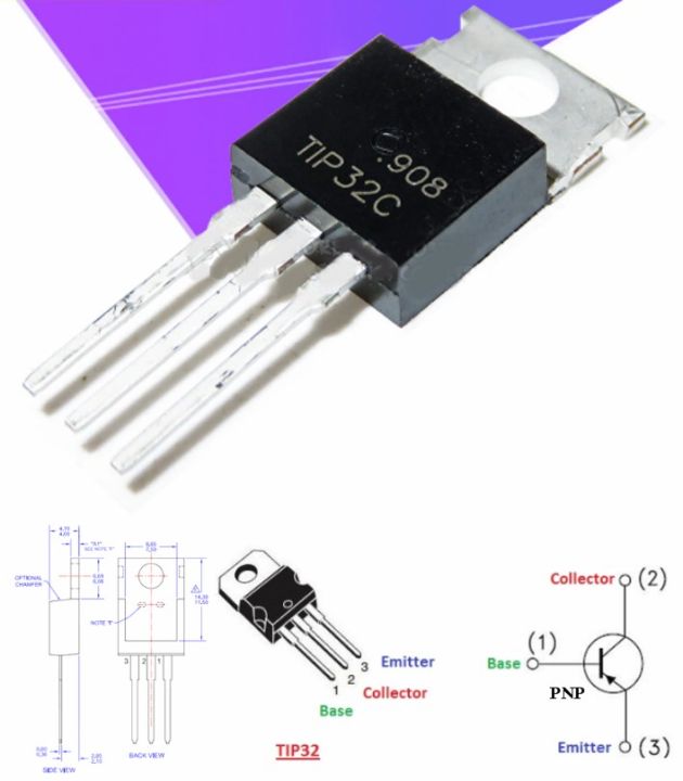 2pcs TIP32C TIP32 PNP aPower Transistor TO-220