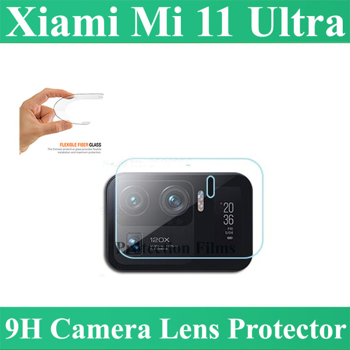Xiaomi Mi 11 Ultra Back Camera Glass Protector Flexible Unbreakable Gorilla Nano Lens Glass Film For Xiaomi Mi 11Ultra- Transparent