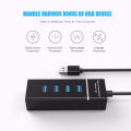 High Speed USB Hub 3.0 Micro USB Hub 4 Ports 5 Gbps Super High Speed Multi USB Splitter Expander Adapter Multi Purpose USB HUB Port Multiple Expander for PC Laptop Computer Accessories HUB Multi USB 3.0 Hub. 