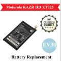Motorola RAZR HD XT925 Battery Replacement EV30 For Moto RAZR HD 2460mAh - Black. 