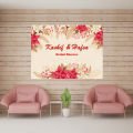 Bridal Shower Party Backdrop Printed On Panaflex. 