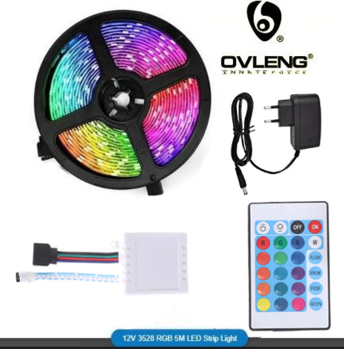 Rgb lights Waterproof Remote Control Color Changing Led Strip Light Complete Kit RGB-3529