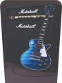 Animated Guitar In Blue Colour Sticker Full HD 100cc Bike Tank Protector Sticker. 