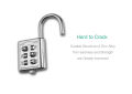 6 Digit Push Button Combination Padlock Portable Waterproof Keyless Smart Lock For Suitcase Gym School Drawer Locker Luggage Travel Bag Bicycle Scooter Tool Box Door Safety Security Protector Locks Anti Theft Dial Number Password Padlocks High Quality. 