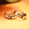 CUSTOMIZED SINGLE NAME RING WITH GIFT BOX PACKING (PERFECT GIFT TO SEND YOUR WIFE , HUSBAND , FIANCE OR ANY ONE). 
