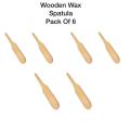 Pack Of 6 Wax Application Spatula. 