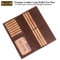 Genuine Leather Long Wallet Black. 