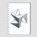 Spiral Notebook A4 or A5  -  Illusional Design. 