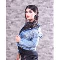 Women's Random Wash Blue Denim Jacket - LCDJ22-008. 