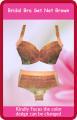 Women Imported Bridle Bra Net Set Brown Undergarments for woman. 