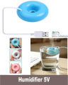Humidifier or Mist Maker Air Diffuser Donuts Shape Mini USB 5V portable creative air purifier desktop. 