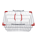 stainless steel wire handle, wire shopping basket. 