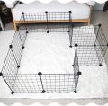 Kids Playpen Cage, Small Pet Playpen, babies play yards Bunny Cage Fence DIY Small Animal Exercise Pen Crate Kennel Hutch. 