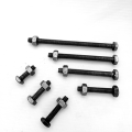 10Pcs Pack 1/4 inch Width, (2 Sotar) Black Hexagonal Nut and Bolt Screw Nut Bolt 10 Different Size Available. 