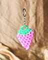 Keychain for girls-Keychain for boys-Strawberry Croatia Hanging Keychain. 