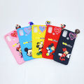 Oppo A53 Back Cover Hello Kitty Mickey Mouse Braslate Chain Soft Girls Case Cover For Oppo A53. 