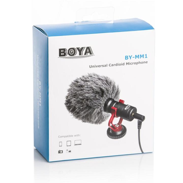 BOYA%20BY-MM1%20MM1%20Compact%20On-Camera%20Video%20Microphone%20Youtube%20Vlogging%20Recording%20Mic%20-%20Image%204