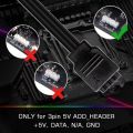 Pixel PC RGB Kit - Addressable LED Strip for PC, for Aura SYNC, Mystic Light, RGB Fusion 5V 3Pin Header on Motherboard with Wireless Controller ws2812b. 