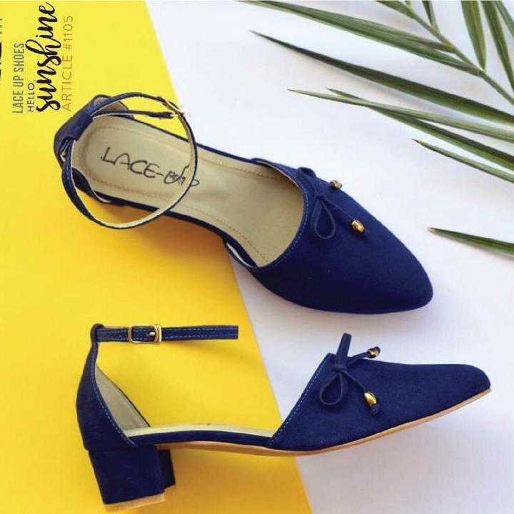 LACE UP Sunshine Block Heels - Shoes for Women