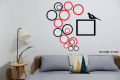 new 3D Wall art zong design sparrow 3D acrylic wall decoration #Wall_decoration wall decoration for interior design. 