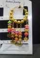 New Fashion Velvet Plush Balls Design Gold Plated Baliyan Earrings for Parties or Events. 