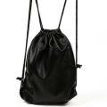 Drawstring Bag-Black. 
