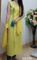 Yellow cotton Mayon Dress For Women. 