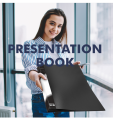 ZSSI | A3 Presentation book | Display book | sheet file | 40 Clear Pockets | Art Portfolio Clear Book for Artwork | Report Sheet | Letter (Can Accommodate 16.5 X 12.1inch). 