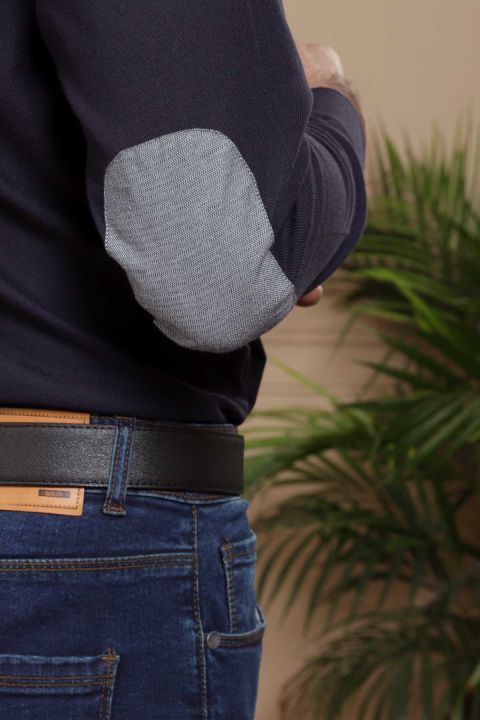 "Charcoal%20Men%20Smart%20Shirt%20Full%20Sleeve%20Slim%20Fit%20Navy%20%20Summer%20Collection%202020%20-%20Slim%20Fit%20%2020SF008-NVY"%20-%20Image%204